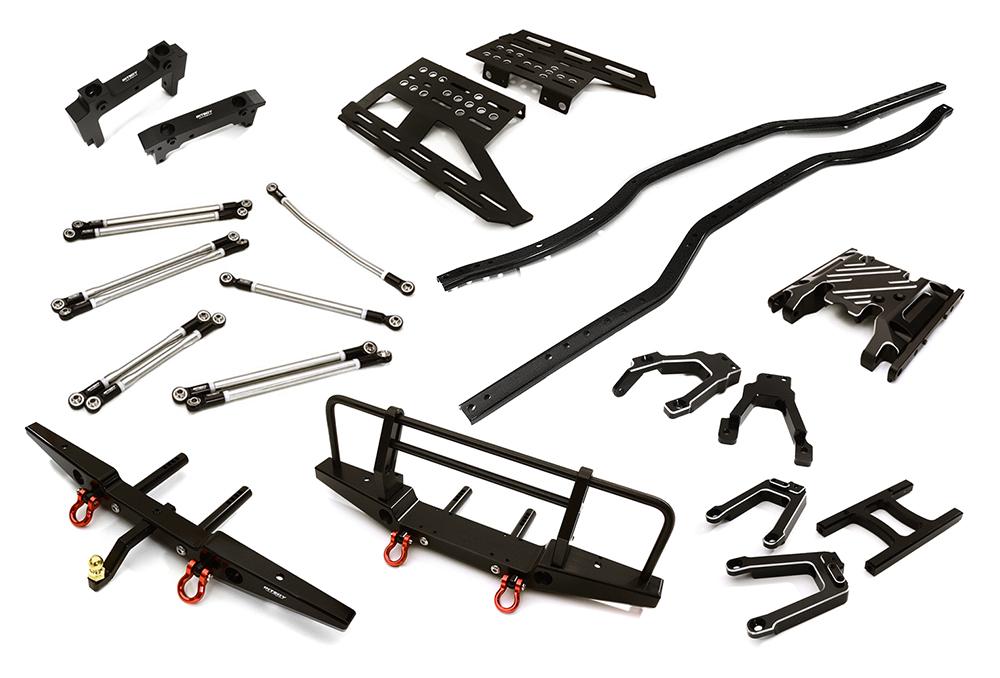 C28772 Steel Ladder Frame Chassis Kit w/ Hop-up Parts Combo for Axial 1/10 SCX10 II - Image 1