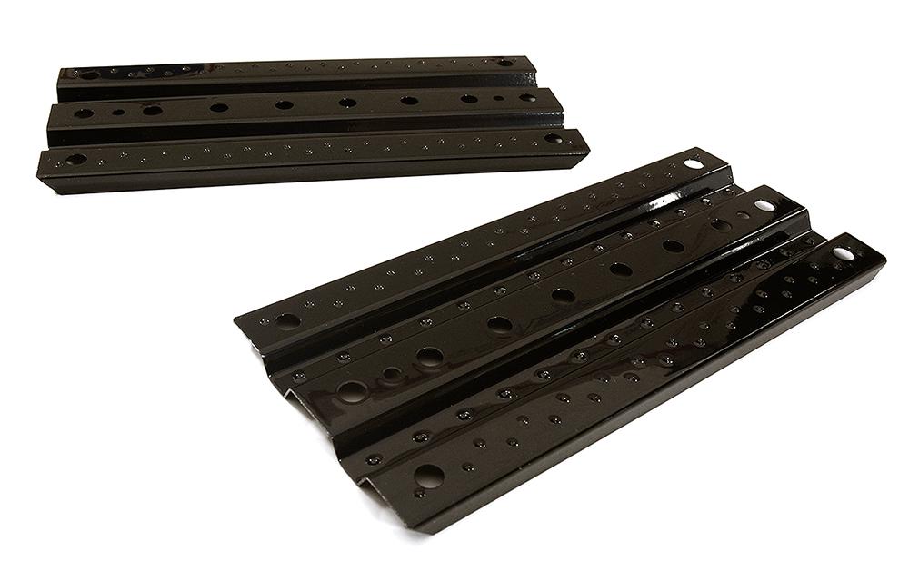 C28788BLACK Realistic Alloy Vehicle Extraction & Recovery Boards for 1/10 Scale Off-Road - Image 1