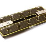 Gold 20-Position Pinion Gear Carrying Storage Rack for 1/8 & 5mm Shaft