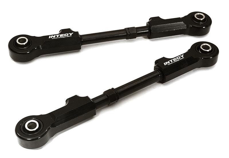 C28795BLACK Black Billet Machined Rear Upper Suspension Linkages for Losi 1/5 DBXL-E 2.0 4WD - Image 1