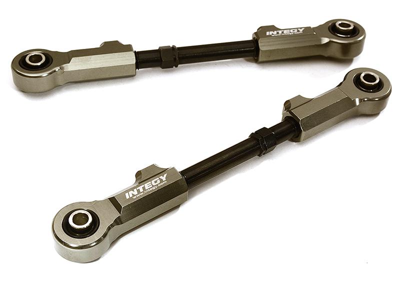 C28795GREY Billet Machined Rear Upper Suspension Linkages for Losi 1/5 DBXL-E 2.0 4WD - Image 1