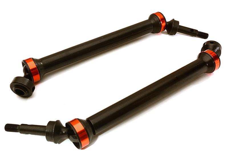 C28797RED Machined Universal Drive Shafts for Traxxas 1/10 E-Revo & E-Maxx Brushless 5451X - Image 1