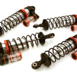 Silver Billet Machined Piggyback Shock Upgrade for Traxxas Bandit 2WD (4-Pack)