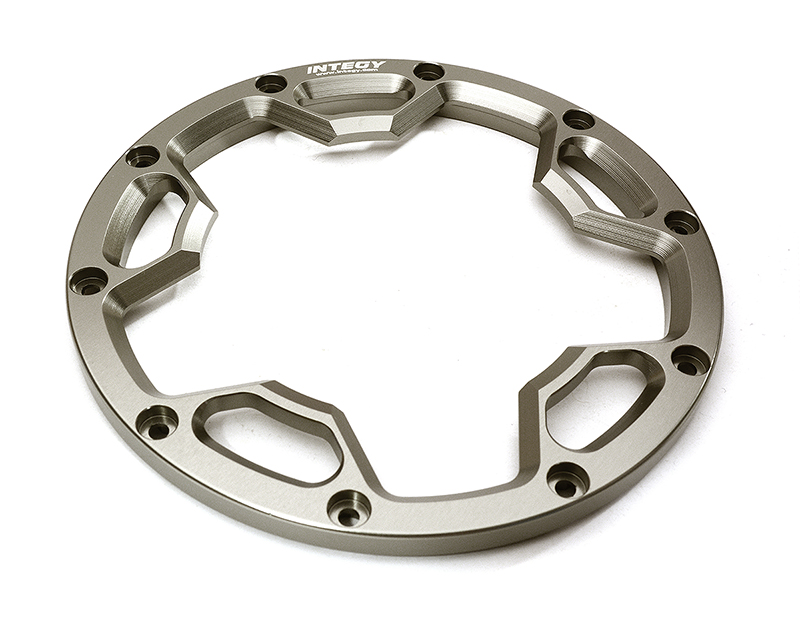 C28806GREY Billet Machined Beadlock Ring Outside (1) for Losi 1/5 Desert Buggy XL-E - Image 1