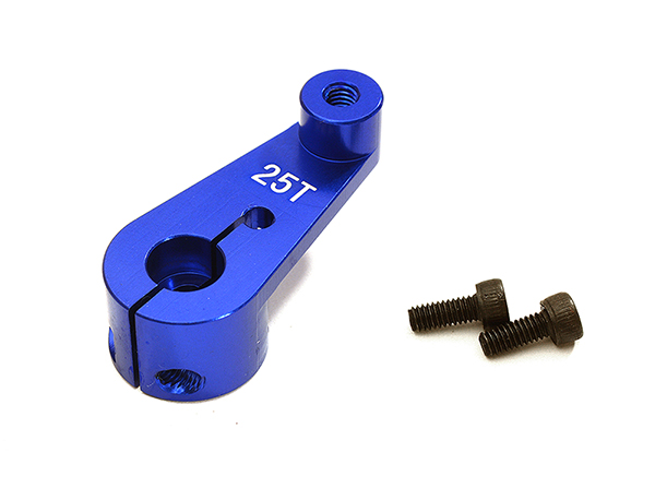 C28808BLUE Billet Machined 25T Servo Arm for Arrma 1/8 Kraton 6S BLX AR340073 - Image 1