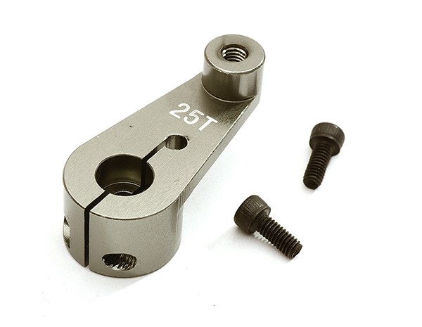 C28808GREY Billet Machined 25T Servo Arm for Arrma 1/8 Kraton 6S BLX AR340073 - Image 1