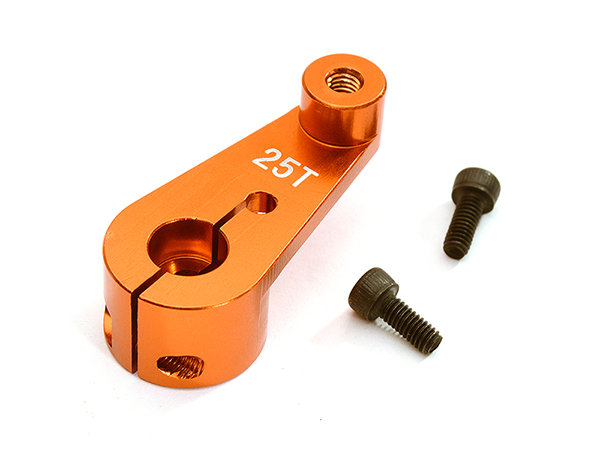 C28808ORANGE Billet Machined 25T Servo Arm for Arrma 1/8 Kraton 6S BLX AR340073 - Image 1