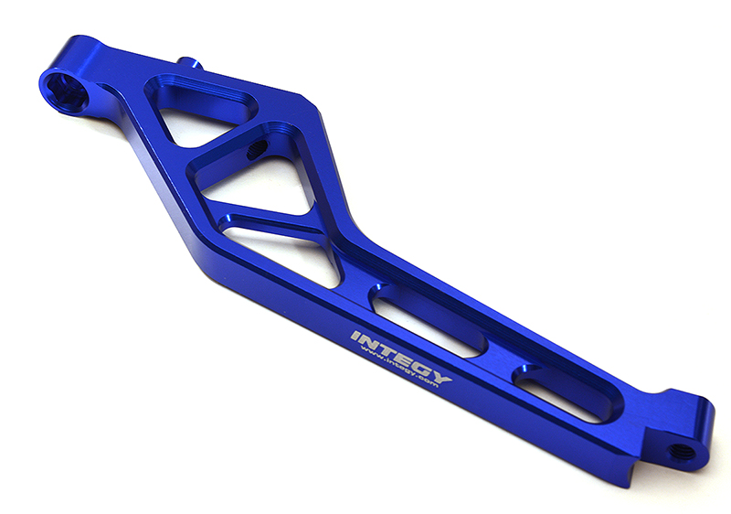C28810BLUE Billet Machined Front Chassis Brace for Losi 1/5 Desert Buggy XL-E - Image 1