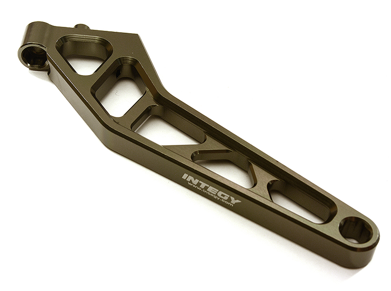 C28811GREY Billet Machined Rear Chassis Brace for Losi 1/5 Desert Buggy XL-E - Image 1