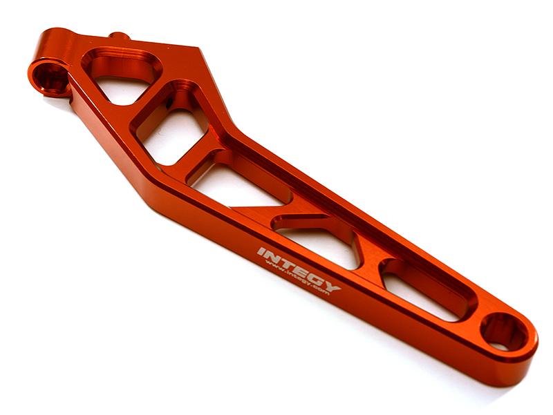C28811RED Billet Machined Rear Chassis Brace for Losi 1/5 Desert Buggy XL-E - Image 1