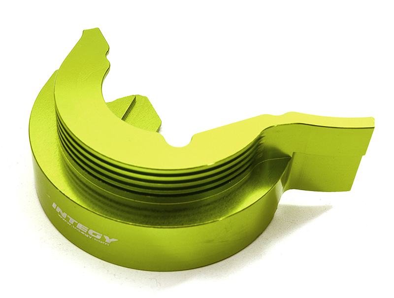 C28813GREEN Billet Machined Alloy Gear Cover for Traxxas 1/10 E-Revo 2.0 - Green 8677 - Image 1