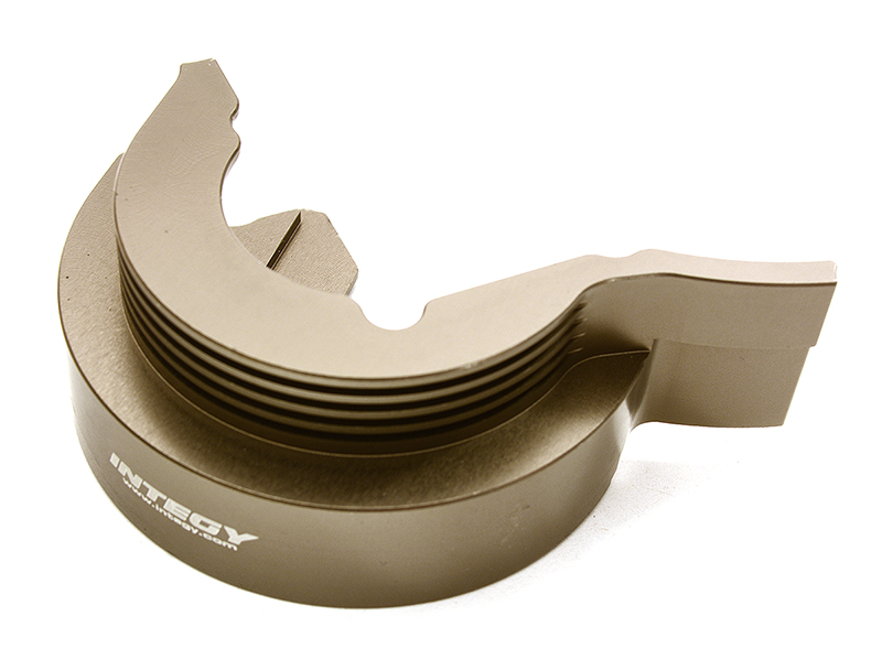 C28813GREY Billet Machined Alloy Gear Cover for Traxxas 1/10 E-Revo 2.0 8677 - Image 1