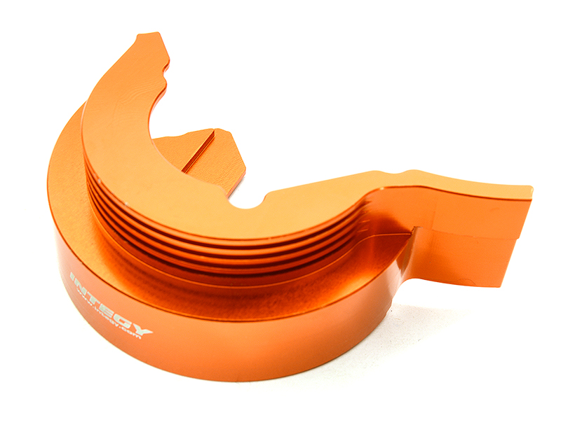 C28813ORANGE Billet Machined Alloy Gear Cover for Traxxas 1/10 E-Revo 2.0 8677 - Image 1
