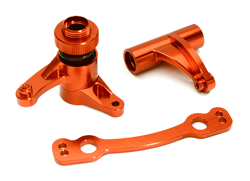 C28815RED Billet Machined Steering Bellcrank Set for Arrma 1/8 Kraton 6S BLX AR340073 - Image 1