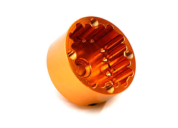 C28819ORANGE Machined Differential Case Housing for Arrma Kraton 6S BLX Brushless AR310433 - Image 1