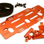 Adjustable Battery Mount Plate w/Straps for Arrma 1/8 Kraton 6S BLX Req AR320192