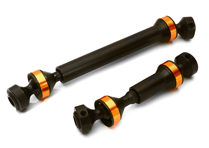 C28822ORANGE Billet Machined Center Drive Shafts for Traxxas 1/10 E-Maxx Brushless 5151 - Image 1
