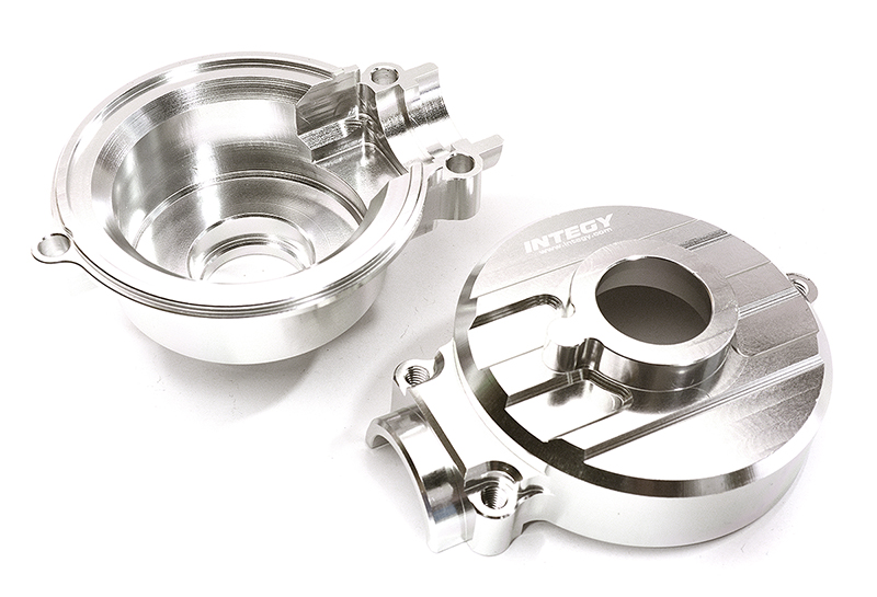 C28828SILVER Silver Billet Machined Gearbox Housing for Losi 1/5 Desert Buggy XL-E - Image 1