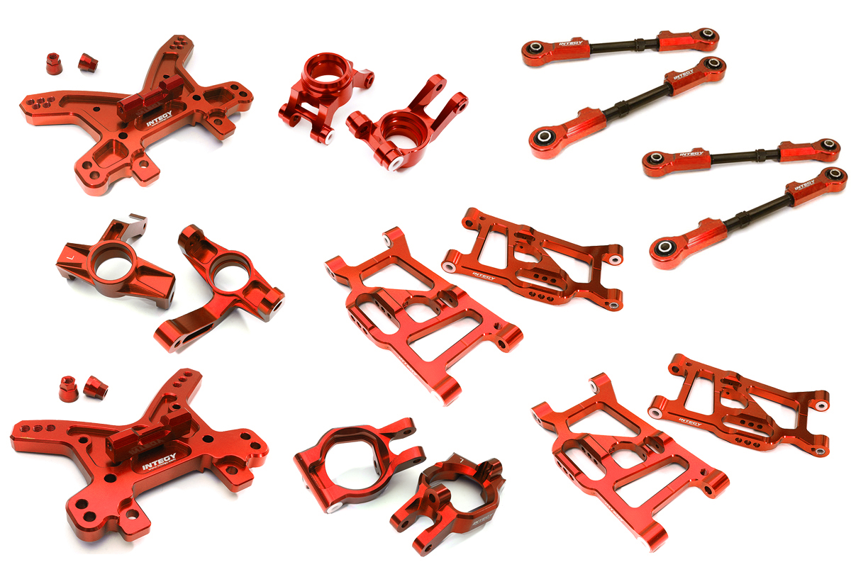 C28832RED Red Billet Machined Upgrade Conversion Kit for Losi 1/5 Desert Buggy XL-E 1.0 - Image 1