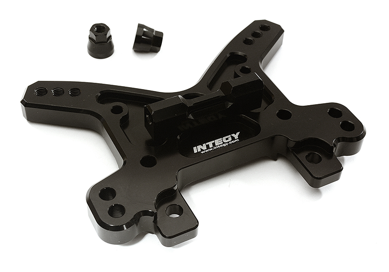 C28838BLACK Billet Machined Front Shock Tower for Losi 1/5 Desert Buggy XL-E - Image 1