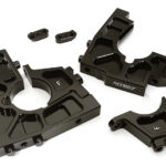 Billet Machined Front Bulkhead Set for Losi 1/5 Desert Buggy XL-E - Black
