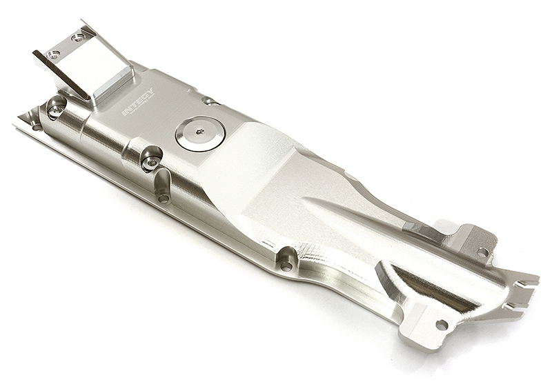 C28842SILVER Billet Machined Center Skid Plate Upgrade for Traxxas 1/10 E-Revo 2.0 5637 - Image 1