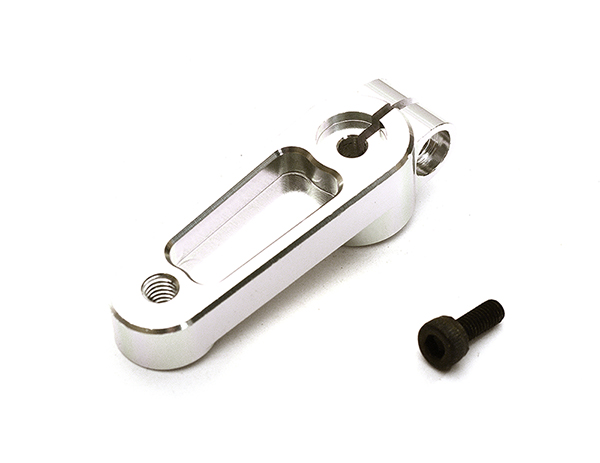 C28848SILVER Billet Machined Steering Servo Arm for Losi 1/5 Desert Buggy XL-E - Image 1
