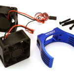 Machined Motor Heatsink & Cooling Fans for Losi 1/5 Desert Buggy XL-E & 2.0