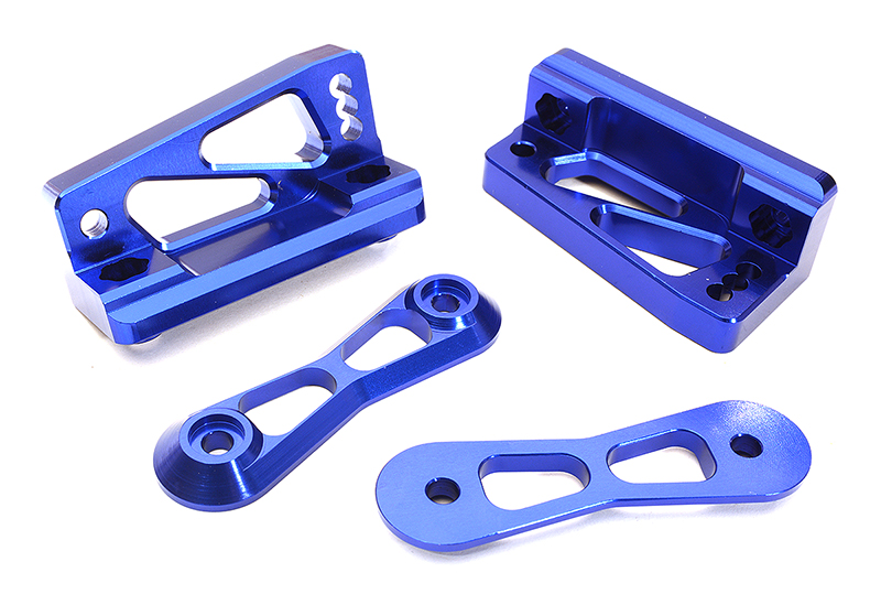 C28853BLUE Machined Rear Wing Mount Upper Bracket for Losi 1/5 Desert Buggy XL-E & 2.0 - Image 1