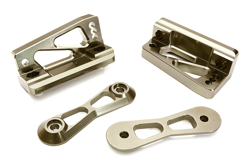 C28853GREY Machined Rear Wing Mount Upper Bracket for Losi 1/5 Desert Buggy XL-E & 2.0 - Image 1