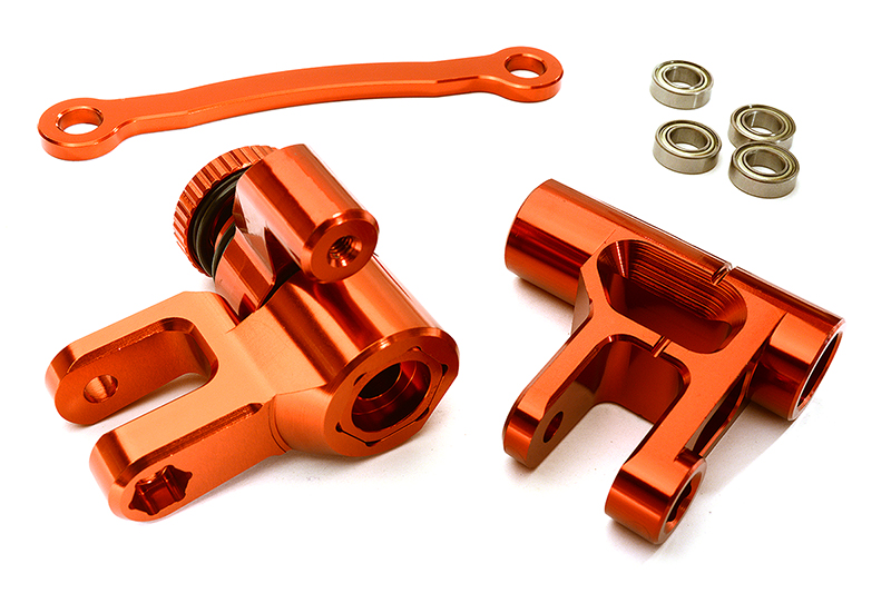 C28856RED Billet Machined Steering Bellcrank for Losi 1/5 Desert Buggy XL-E - Image 1