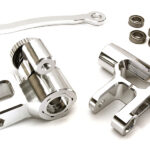 Silver Billet Machined Steering Bellcrank for Losi 1/5 Desert Buggy XL-E