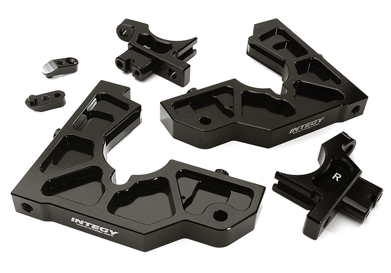 C28857BLACK Billet Machined Rear Bulkhead Set for Losi 1/5 Desert Buggy XL-E - Image 1