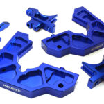 Blue Billet Machined Rear Bulkhead Upgrade for Losi 1/5 Scale Desert Buggy XL-E