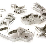 Silver Billet Machined Rear Bulkhead Upgrade for Losi 1/5 Desert Buggy XL-E