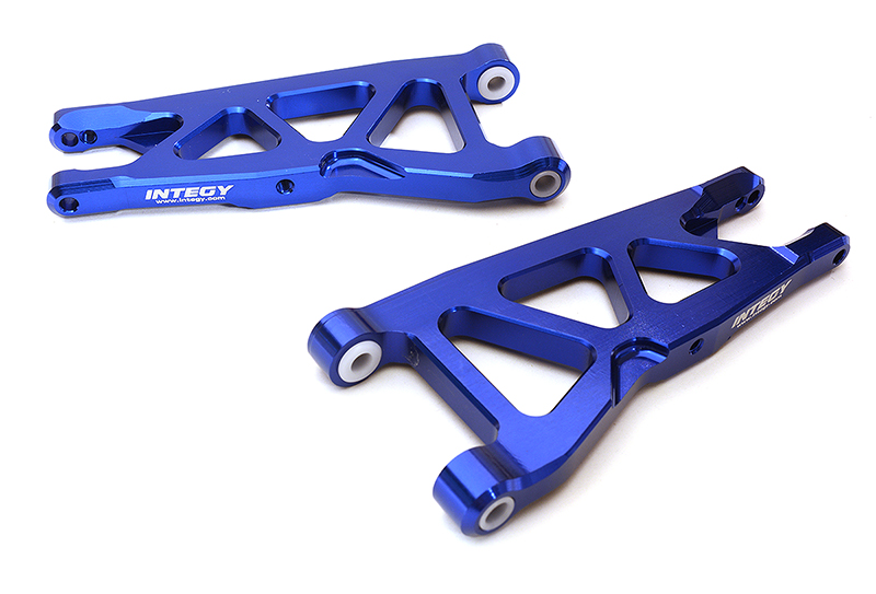C28862BLUE Billet Machined Front Suspension Arms for Arrma 1/10 Granite 4X4 3S BLX AR330443 - Image 1
