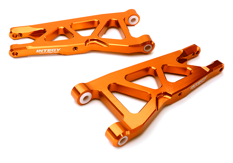 C28862ORANGE Billet Machined Front Suspension Arms for Arrma 1/10 Granite 4X4 3S BLX AR330443 - Image 1