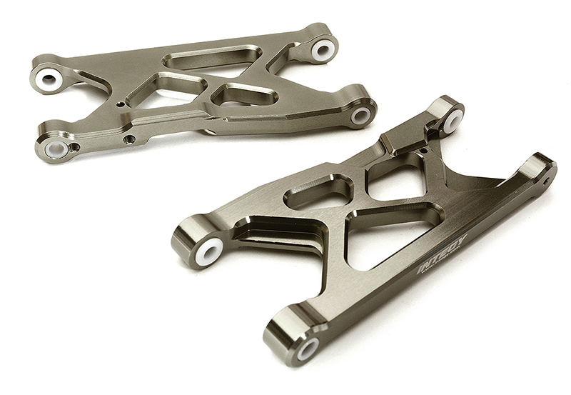 C28863GREY Billet Machined Rear Suspension Arms for Arrma 1/10 Granite 4X4 3S BLX AR330516 - Image 1