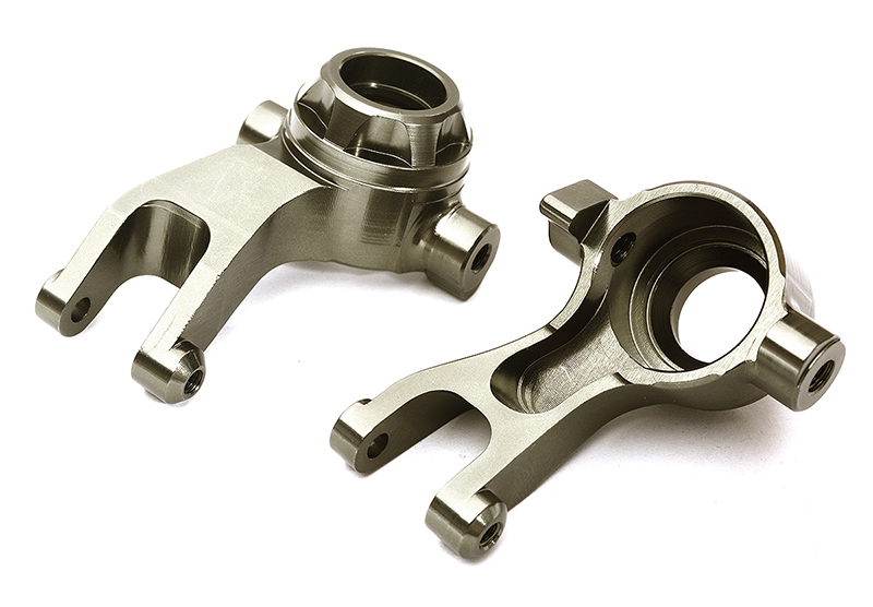 C28864GREY Billet Machined Steering Knuckles for Arrma 1/10 Granite 4X4 3S BLX AR330469 - Image 1