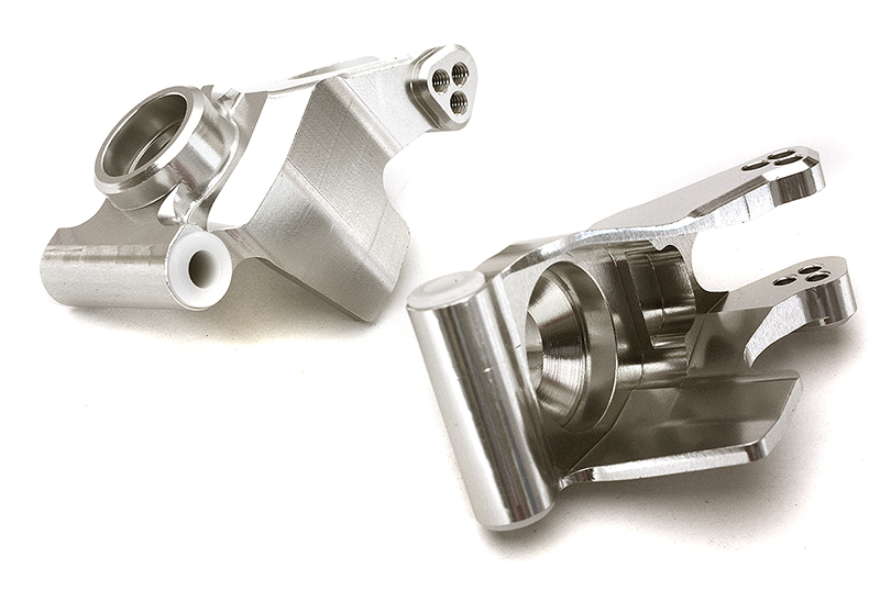 C28865SILVER Billet Machined Rear Hub Carriers for Arrma 1/10 Granite 4X4 3S BLX AR330467 - Image 1