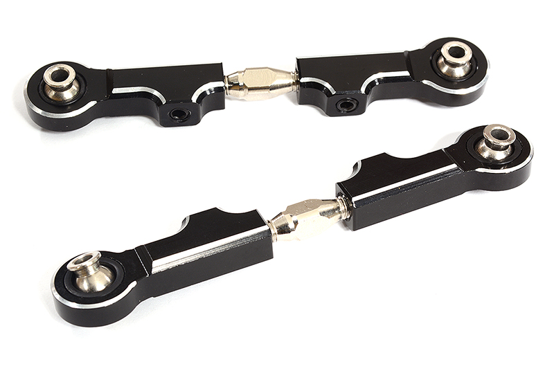 C28869BLACK Machined Upper Turnbuckle Links for Arrma 1/10 Granite 4X4 3S BLX AR330535 - Image 1