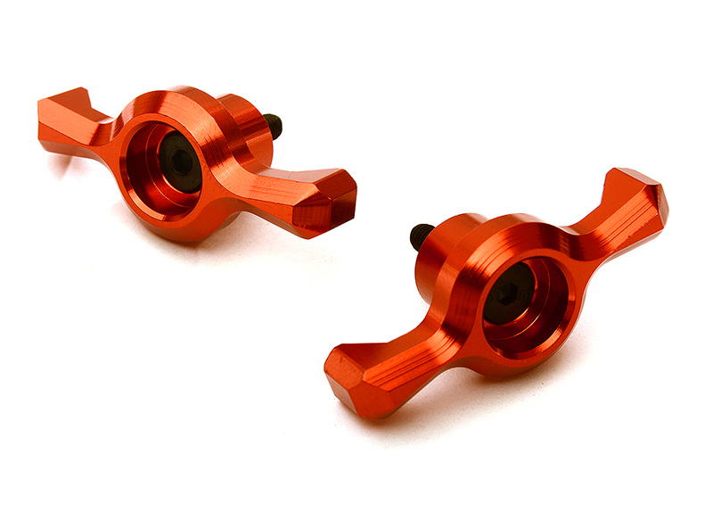 C28871RED Alloy Rear Spare Tire Lock Nuts for Traxxas 1/7 Unlimited Desert Racer 3931 - Image 1