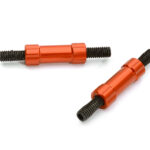 Billet Machined 20mm Aluminum Linkages (2) M4 Threaded for 1/10 Scale Crawler