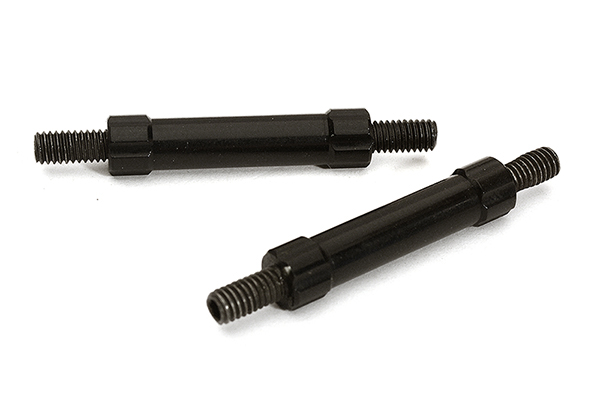 C28873BLACK Billet Machined 25mm Aluminum Linkages (2) M4 Threaded for 1/10 Scale Crawler - Image 1