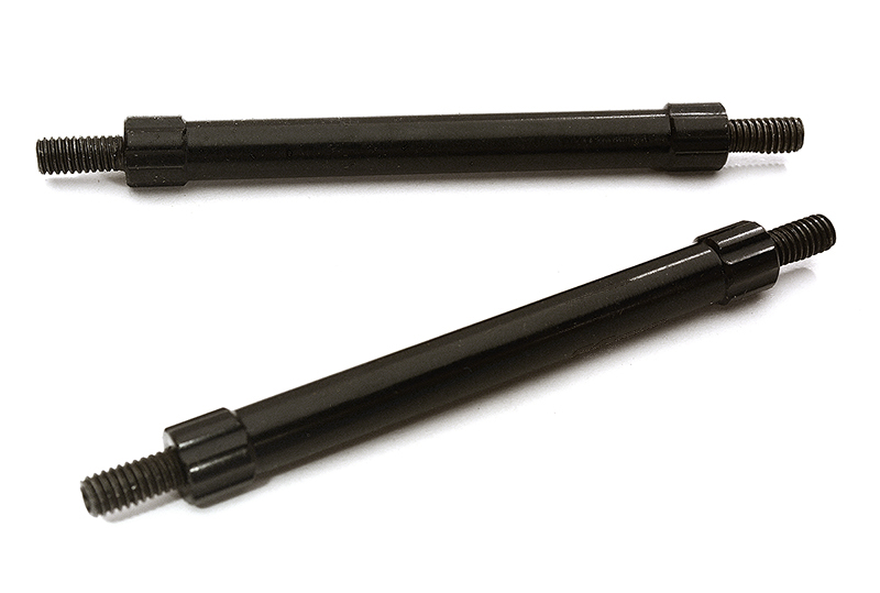 C28881BLACK Billet Machined 65mm Aluminum Linkages (2) M4 Threaded for 1/10 Scale Crawler - Image 1