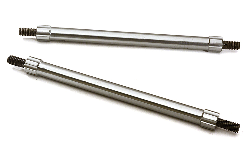 C28882GUN Billet Machined 70mm Aluminum Linkages (2) M4 Threaded for 1/10 Scale Crawler - Image 1