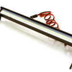 Realistic A-Pillar Mount Roof Top White LED (36) Light Bar Set W=150mm