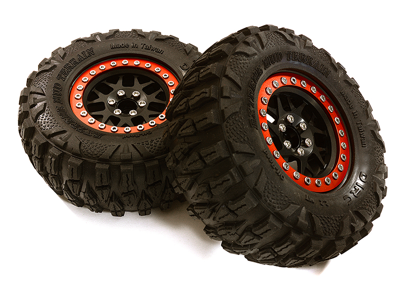 C28921 Billet Machined Multi Type Spoke Off-Road 2.2 Size Wheel & Tire Set(2) O.D.118mm - Image 1