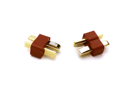 T-Style Type Plug Connector Set (2) Male
