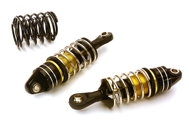 C28928BLACK Billet Machined Shock Set (2) for 1/10 Scale Off-Road R/C (L=60mm) - Image 1